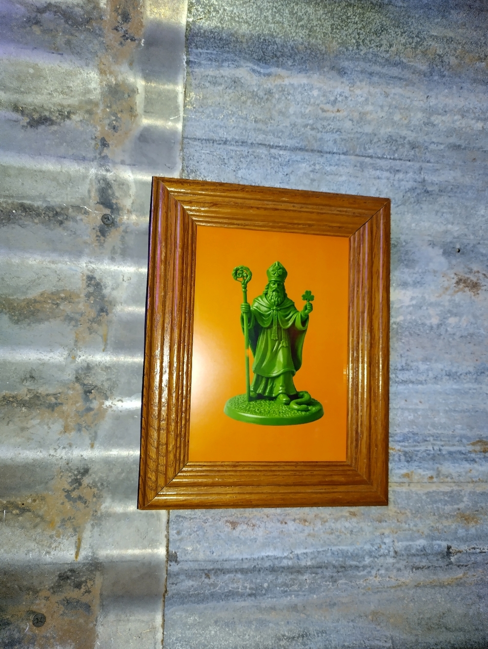 St Patrick Irish Plastic Army Man Framed Art Print By Neon Nicho